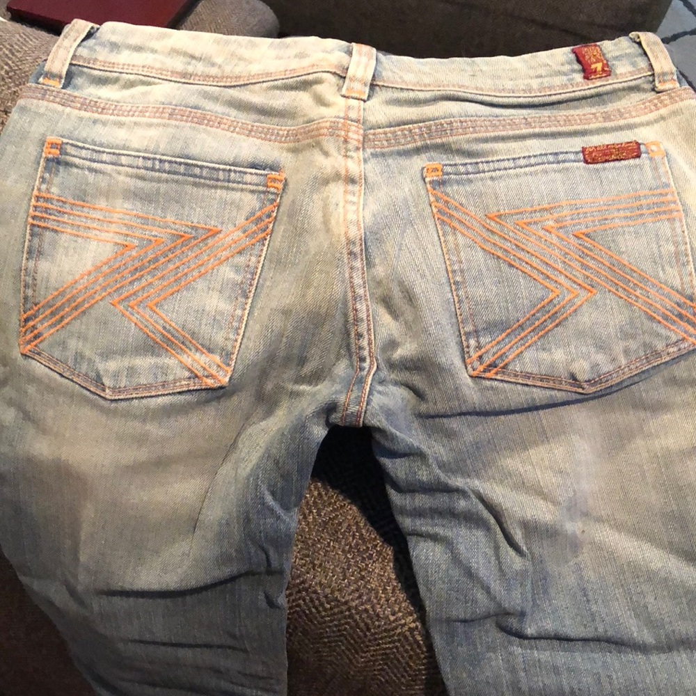 Seven for all Mankind jeans. Light wash